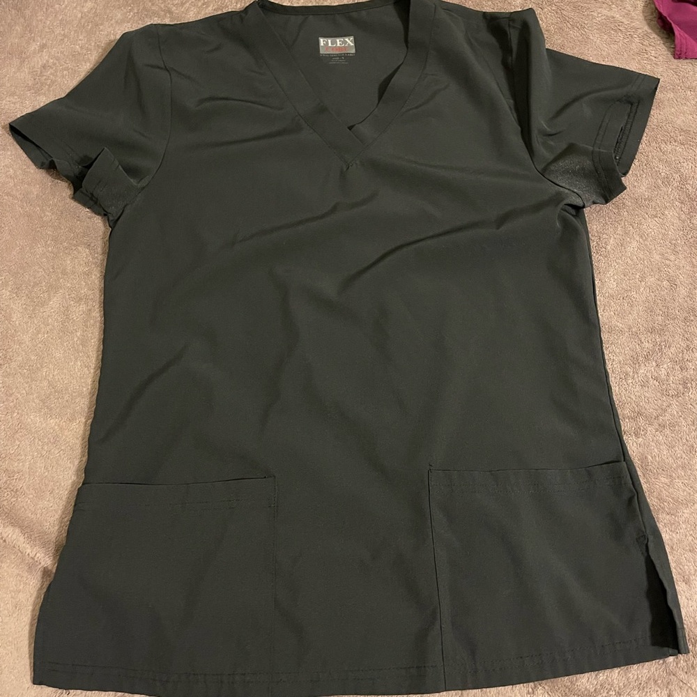 Black scrub top